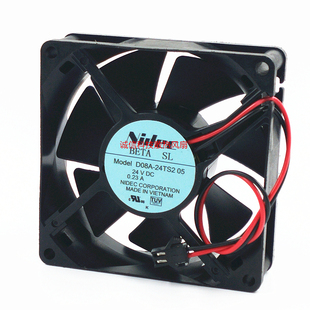 NIDEC 80MM 变频器风扇80 原装 0.23A 24V 24TS2 D08A