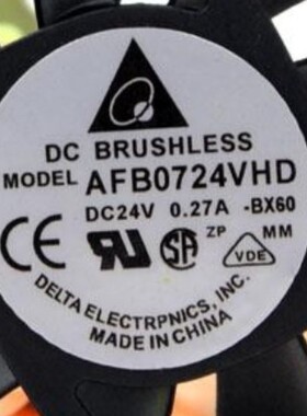 原装 台达 AFB0724VHD 24V 0.27A 7CM 7020 双滚珠变频器散热风扇