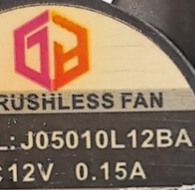全新J05010L12BA 5010 5CM 50*50*10MM 12V双滚珠轴承散热风扇