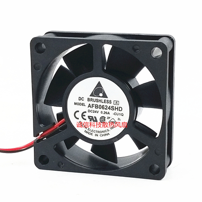 台达全新AFB0624SHD 24V 0.26A 6025 6CM 直流工业变频器散热风扇
