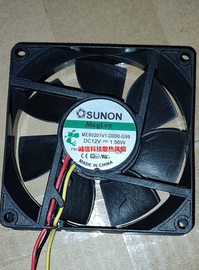 ME80201V1-000U/D000/000C-G99/A99 8020 12V 1.56W散热风扇SUNON