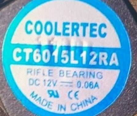 CT6015L12RA全新捷冷6015 12V 0.06A三线散热风扇 60*60*15MM