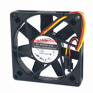 ADDA AD0824MB 0.09A原装 24V 8厘米博世力士乐变频器风扇8015 D92