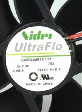 U80T24MS4A7-51 原装Nidec 8025 24V 0.165A 8CM 变频器风扇