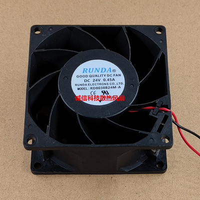 全新BAIKEFAN DBA08038B24M/L/H DC24V 8038 变频器大风量风扇
