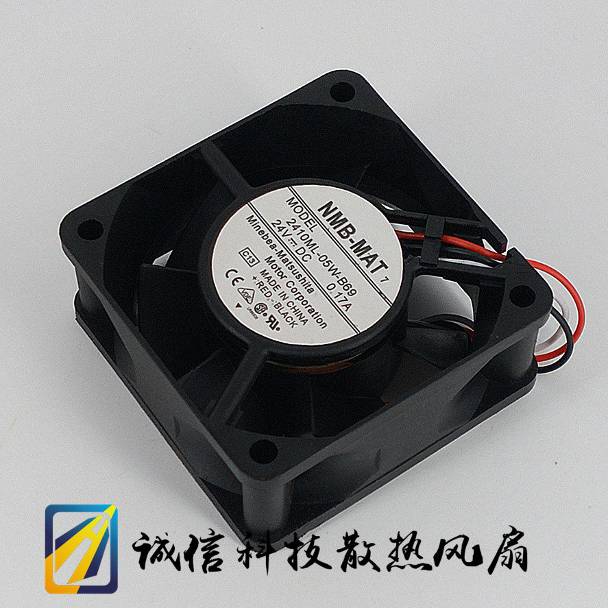 原装NMB 2410ML-05W-B69/B69 风机6025 24V 0.17A 变频器散热风扇