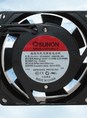 SUNON建准SF23080AT 2082HBL.GN机柜风扇8cm8025滚珠轴承220V风机