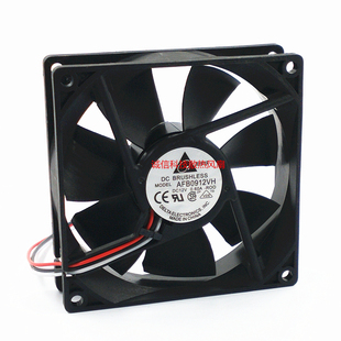 AFB0912VH 12V 9025 0.6A 大风量双滚珠风扇 9厘米 全新台达