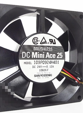 三洋SANYO 109P0924H4D01/D04 H4D08/D011/H401 24V 9025散热风扇