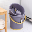 脸盆家用塑料手提水桶 学生宿舍桶加厚桶盆套装 锐博 加固压圈