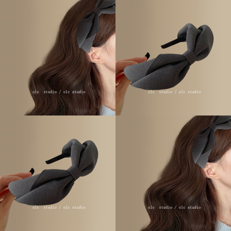 极简主义~时尚西装面料卷边发箍