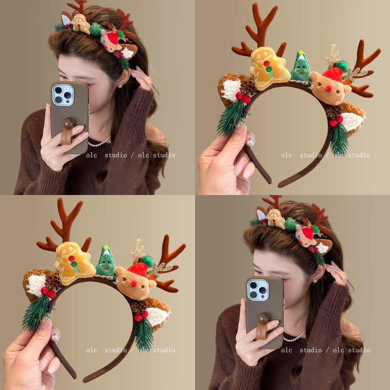 圣诞序曲！新款可爱麋鹿角发箍
