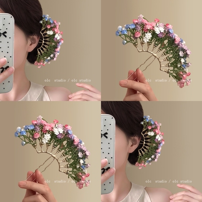 柔雾花镜~刘亦菲同款满天星发簪