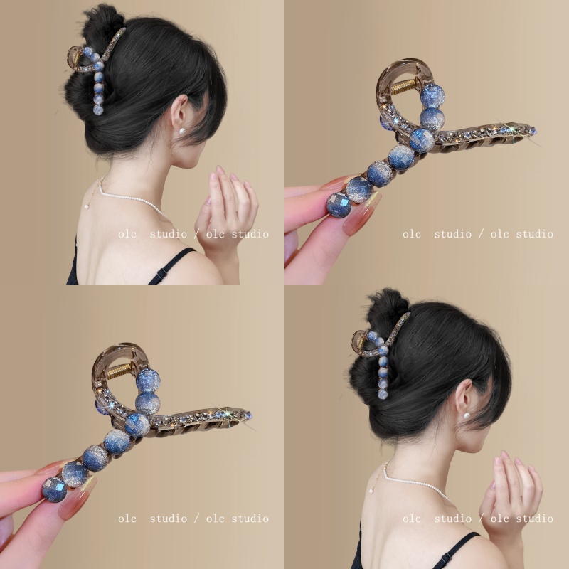 蓝泪淬晶！海洋之心水钻抓夹！