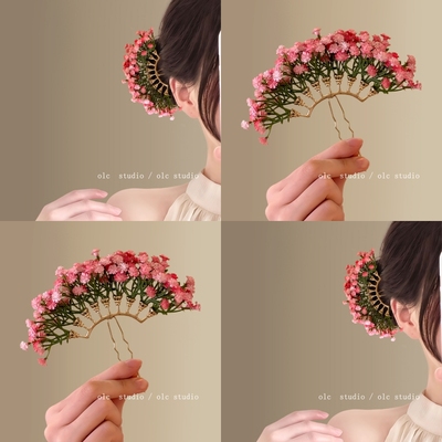 柔雾花镜~刘亦菲同款满天星发簪