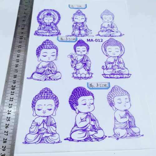 菩萨图葫芦形烙画雕刻转印纸