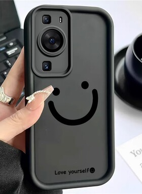 适用华为p60pro手机壳笑脸p40保护套硅胶全包防摔nova11/10/9/8/7/6/5男创意女荣耀90/80/70/60/50se外壳p30