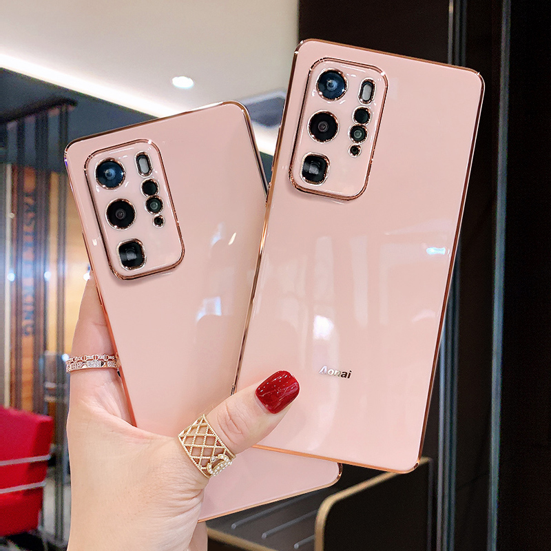 适用电镀新款Huaweip60硅胶保护