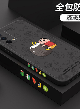 「侧边图案」适用OPPO手机壳a93新款a92s男a95直边a56a57全包a32a36女a11/a9x潮Reno4se软k7k9椰子小新保护套