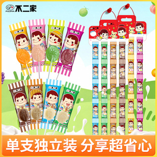 不二家大棒棒糖40支连串挂板混合水果味糖果送学生儿童圣诞节礼物