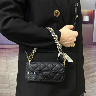 适用OPPOA93s手机壳A98背带包A96小香风A575G斜跨绳A52卡夹A58手提包A72零钱包A724G卡套A92s插卡套丝巾