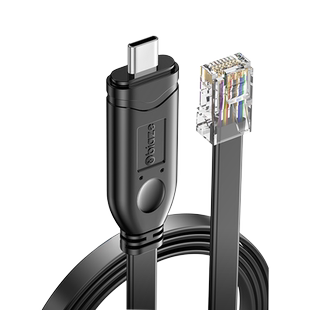 毕亚兹console线转typec交换机调试配置线笔记本电脑typec接口转rj45串口232网口路由器控制转换线免驱动