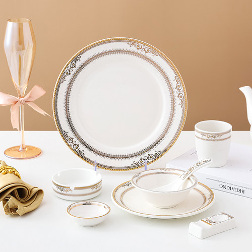 高档会所酒店摆台餐具套装