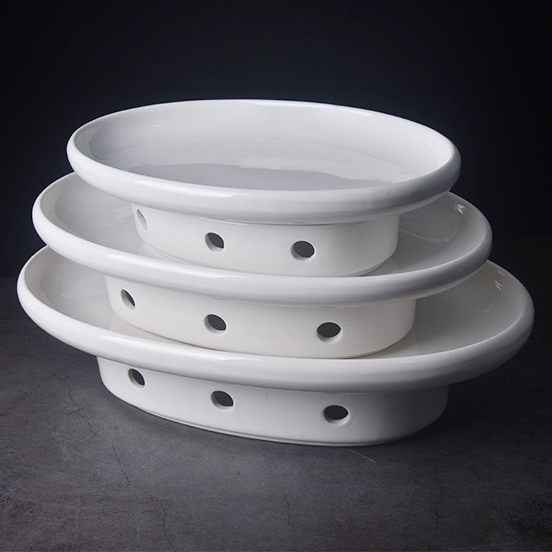 酒店14英寸干锅蜡烛酒精保温加热鱼盘椭圆汤盘陶瓷热菜盘家用明炉,餐饮具,盘,淘宝优惠券,粉丝福利购,淘宝优惠卷