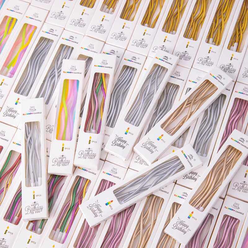 曲线蜡烛蛋糕装饰摆件螺旋生日蜡烛烘焙螺纹创意网红弯曲蜡烛B,节庆用品/礼品,蜡烛,淘宝优惠券,粉丝福利购,淘宝优惠卷