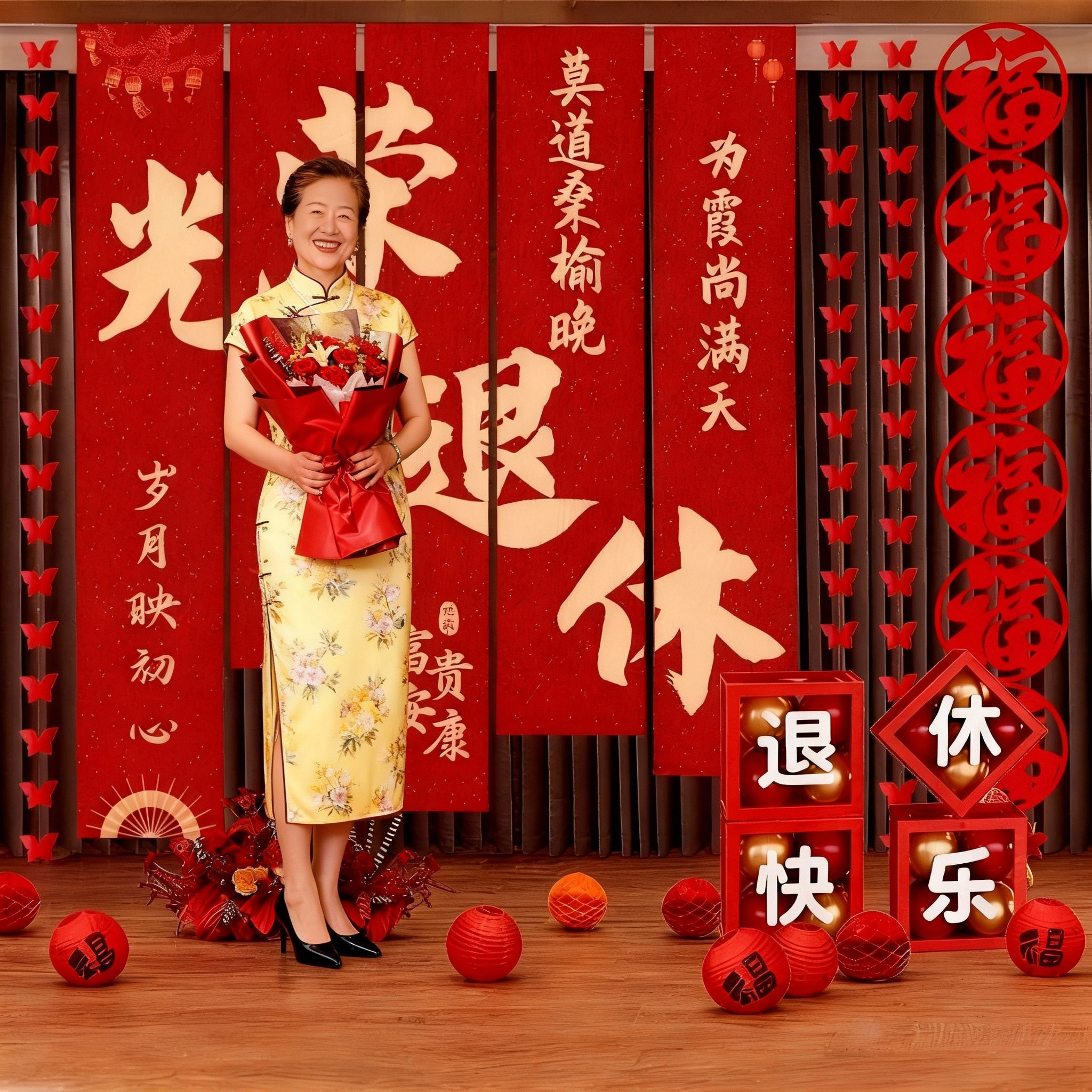 医生教师光荣退休仪式感条幅挂布装饰品氛围气球背景套餐场景布置,节庆用品/礼品,节日装扮用品,淘宝优惠券,粉丝福利购,淘宝优惠卷