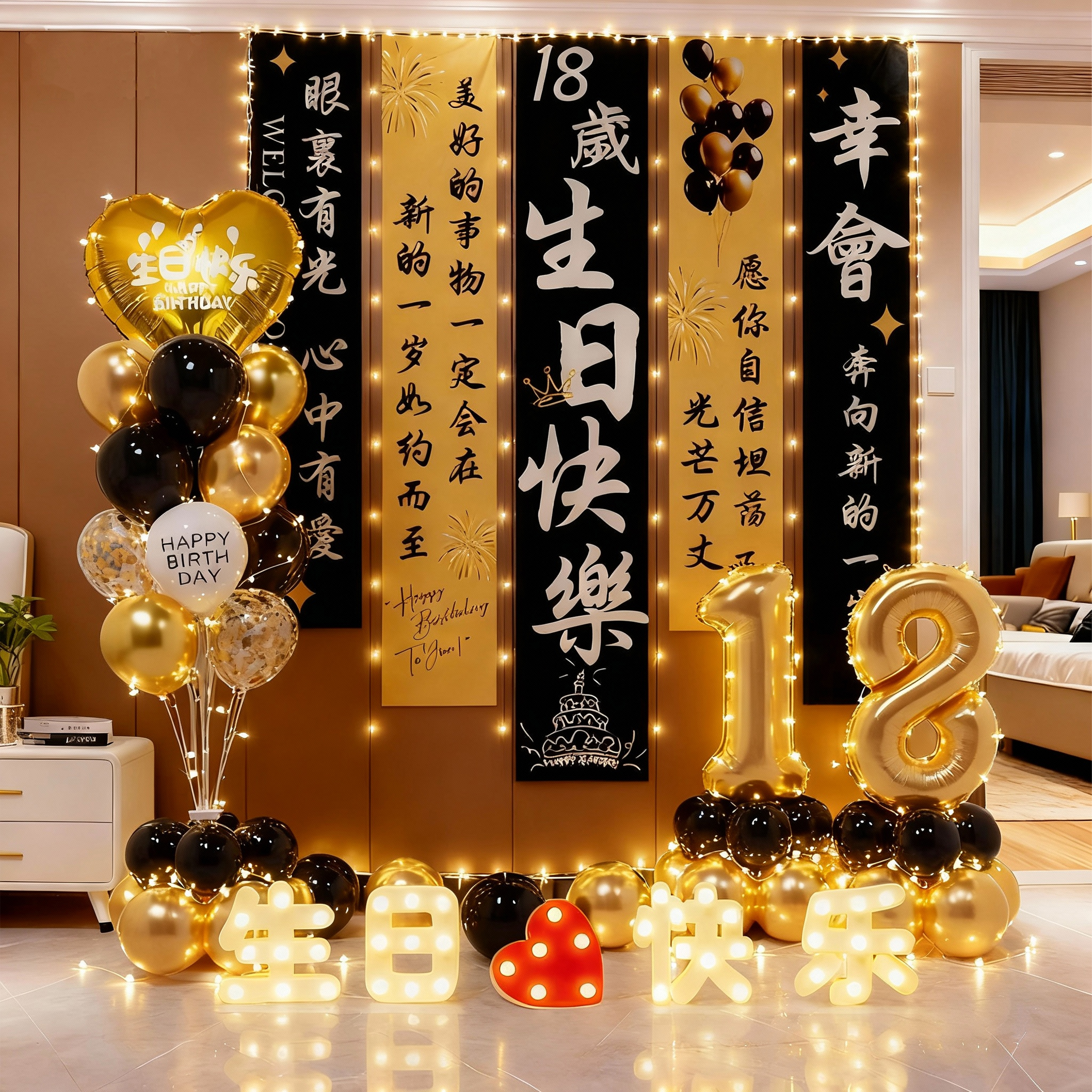 十八岁成人礼生日装饰气球