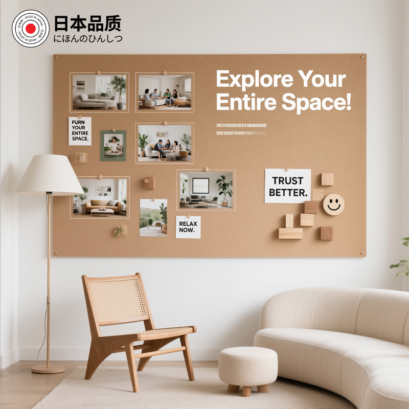 免打孔毛毡板墙贴照片安全无异味