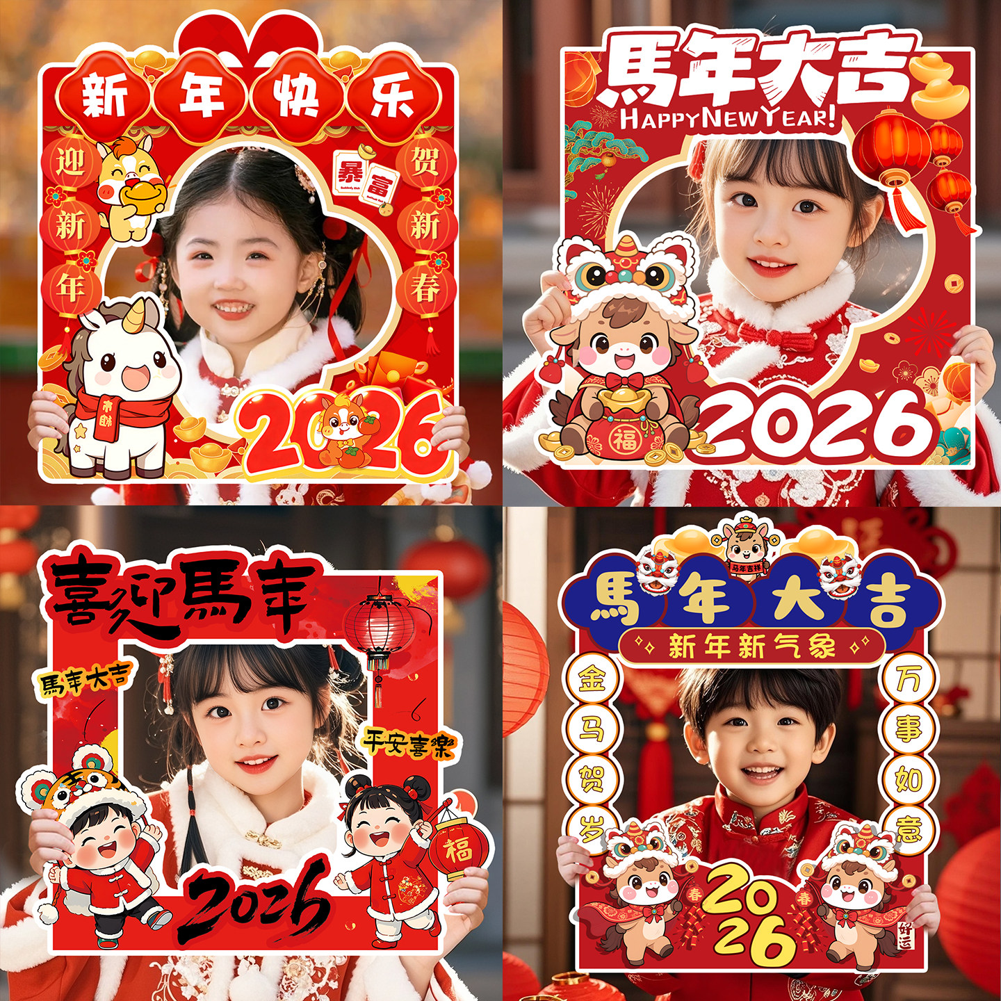 2026元旦新年装饰幼儿园教室学校班级跨年儿童手持KT板拍照框道具,节庆用品/礼品,节日装扮用品,淘宝优惠券,粉丝福利购,淘宝优惠卷