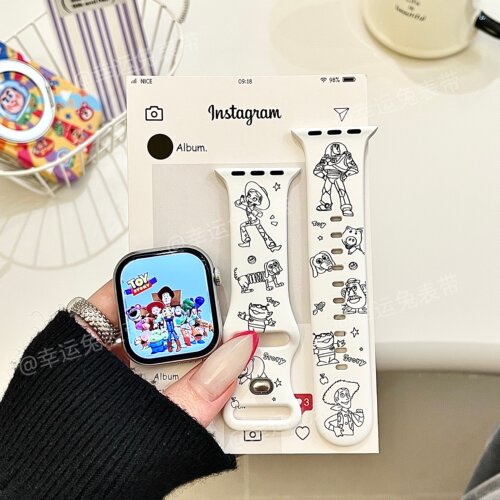 玩具总动员集合适用iwatchs11/10苹果手表表带SE硅胶Applewatchs9