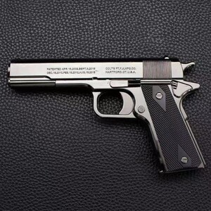 充气防风打火机创意枪型全金属大火力潮流点烟器 不可发射1：2.05