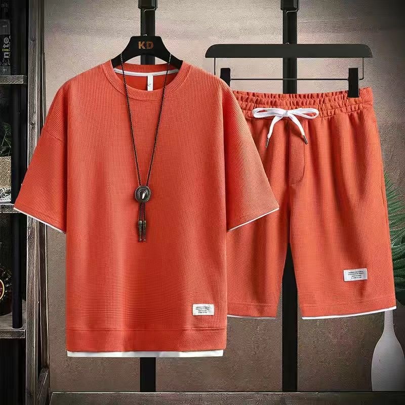 运动服短袖短裤套装青年夏季
