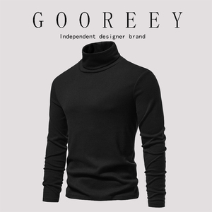 GooReey漫威毒液欧美新款秋冬男士长袖高领毛衣CVC羊毛绒打底衫
