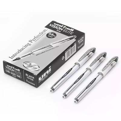 三菱签字笔水笔直液式包邮可换芯