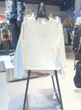 安踏易打理卫衣女百搭圆领套头衫