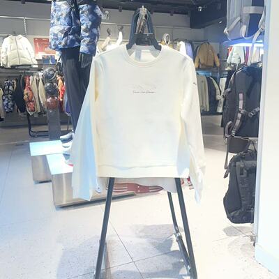 安踏易打理卫衣女百搭圆领套头衫