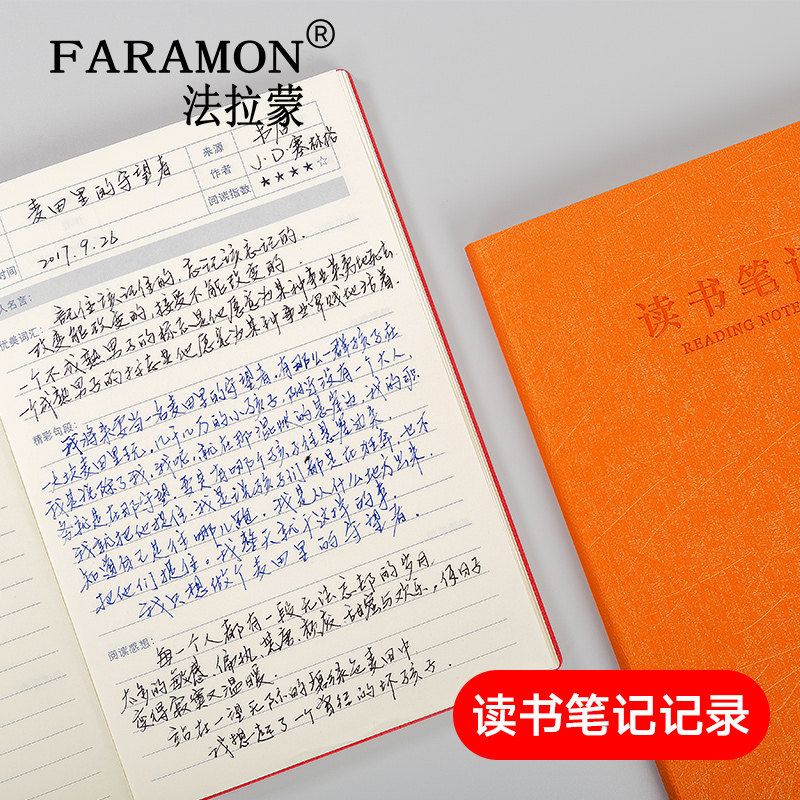读书笔记专用本阅读笔记本初中生摘抄本高中生笔记专用本心得佳句阅读