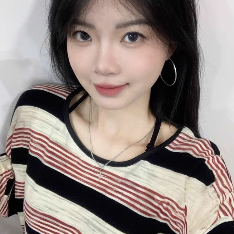 港风复古条纹长袖防晒T恤女2025夏季慵懒风宽松显瘦百搭罩衫上衣