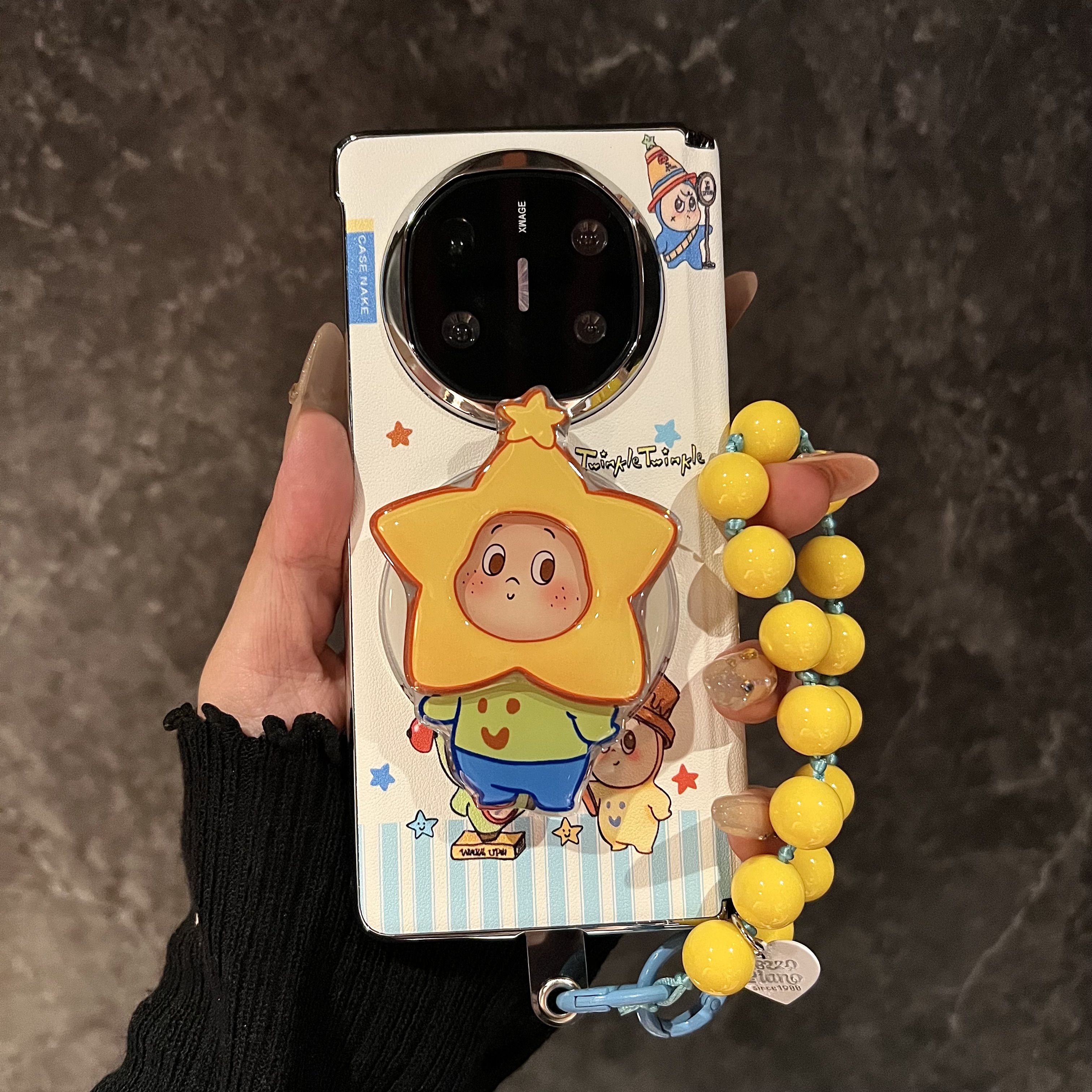 玩偶星星人适用华为mateX6手机壳