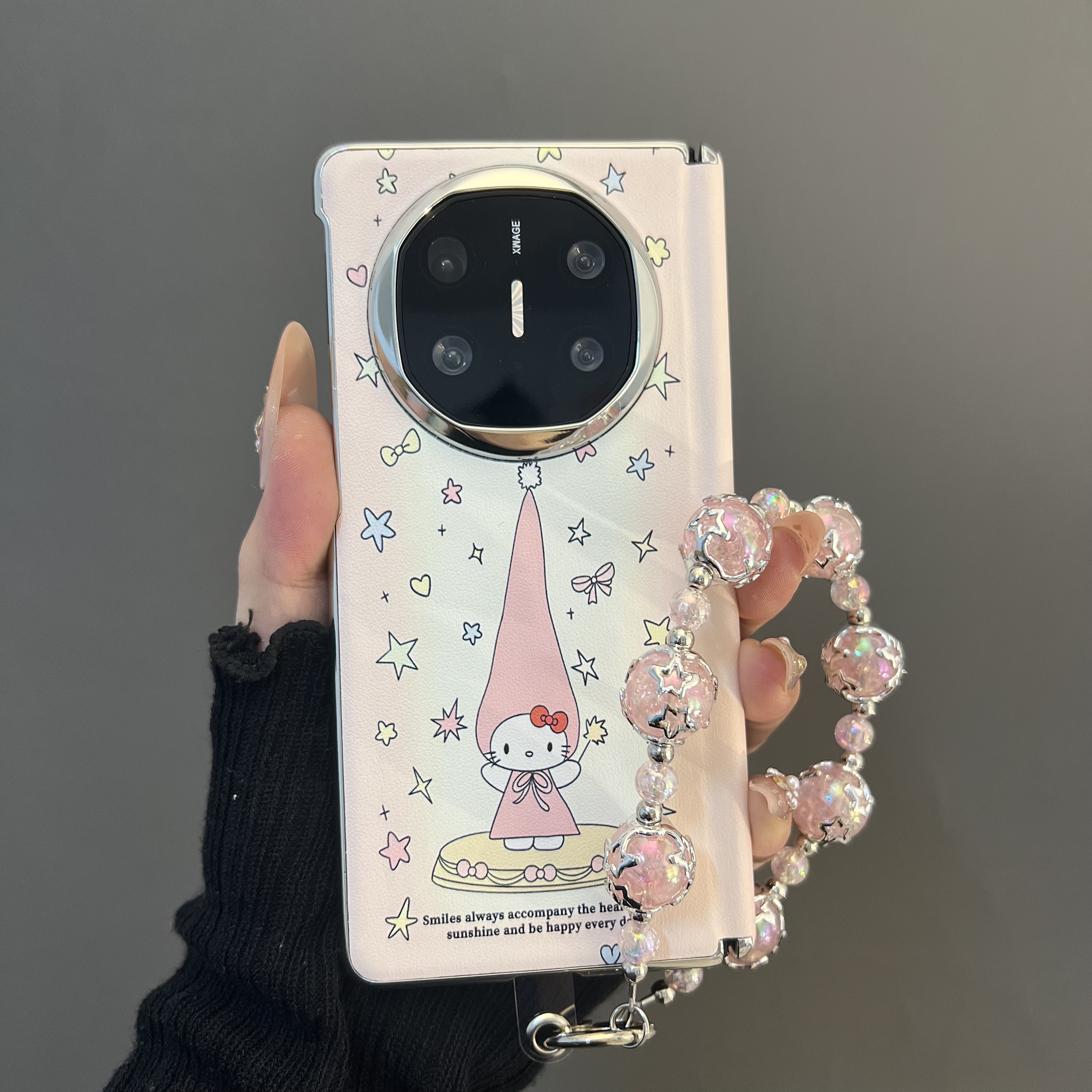 星星长帽子kt猫折叠屏华为手机壳