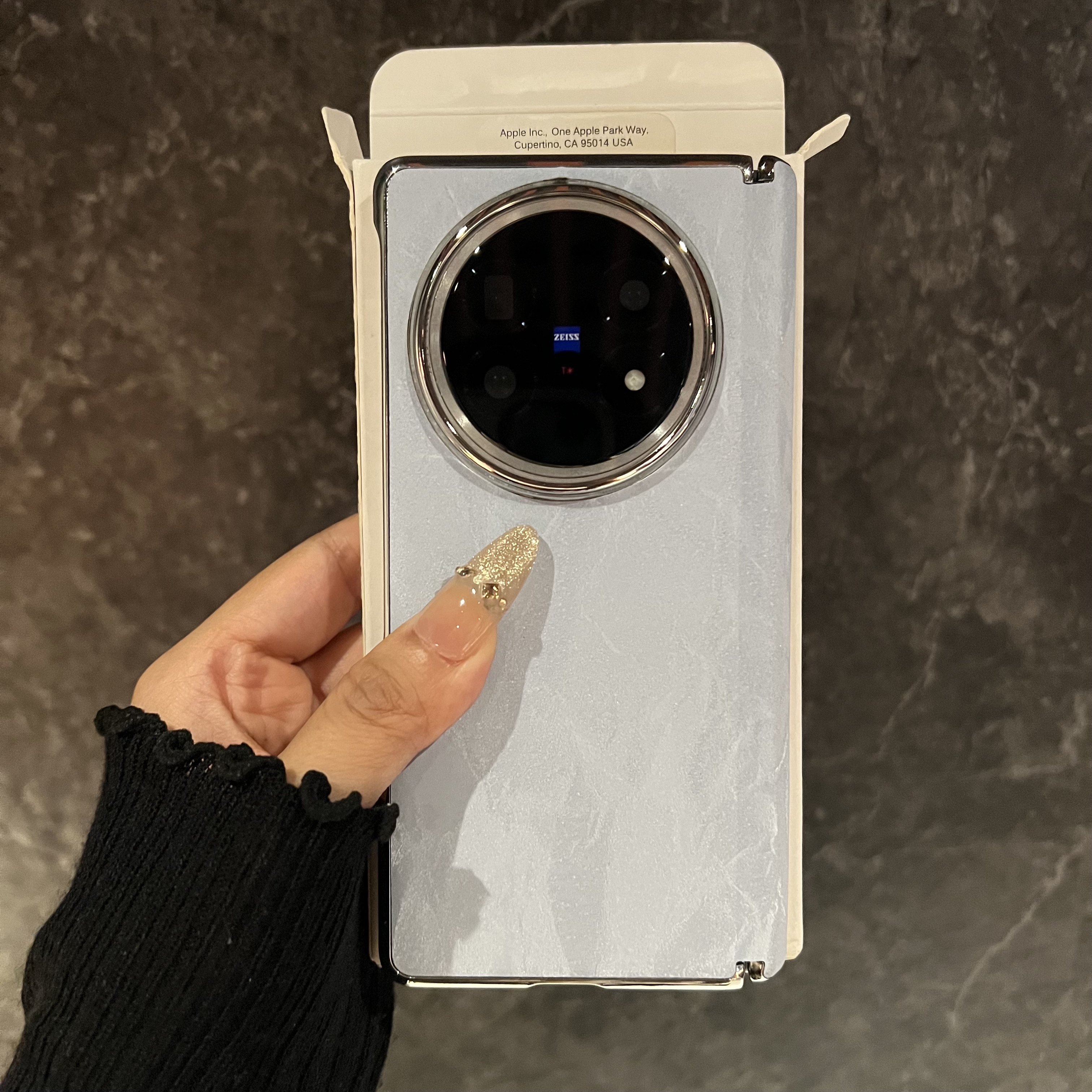 丝绸纹理适用vivoxfold5手机壳