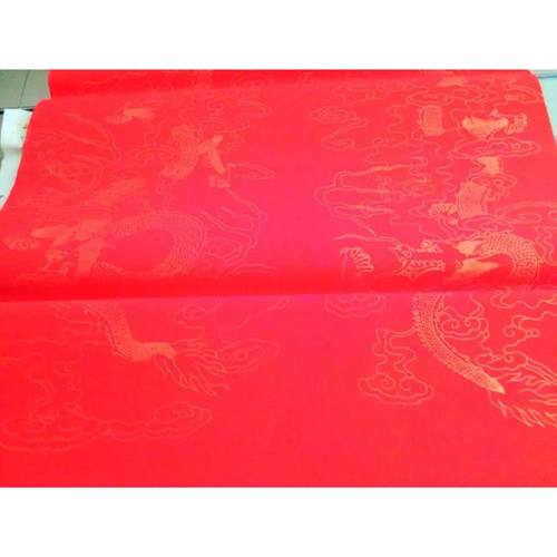 四尺红宣纸洒金龙凤对联用