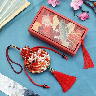 中国风国庆中秋节香囊香袋艾草福袋荷包空袋锦缎和风料节庆小礼品