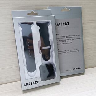 Apple watch 表带包装盒 保护套吸塑包装纸盒 银色套装T766