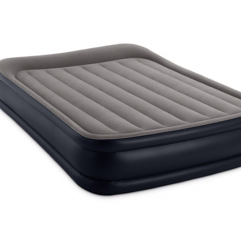 INTEX双层充气床豪华植绒