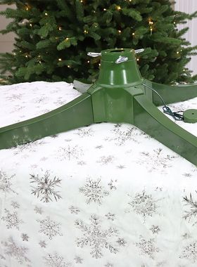 新款仿真圣诞树户外加密装饰360cmPE商场节日装饰绿色旋转脚